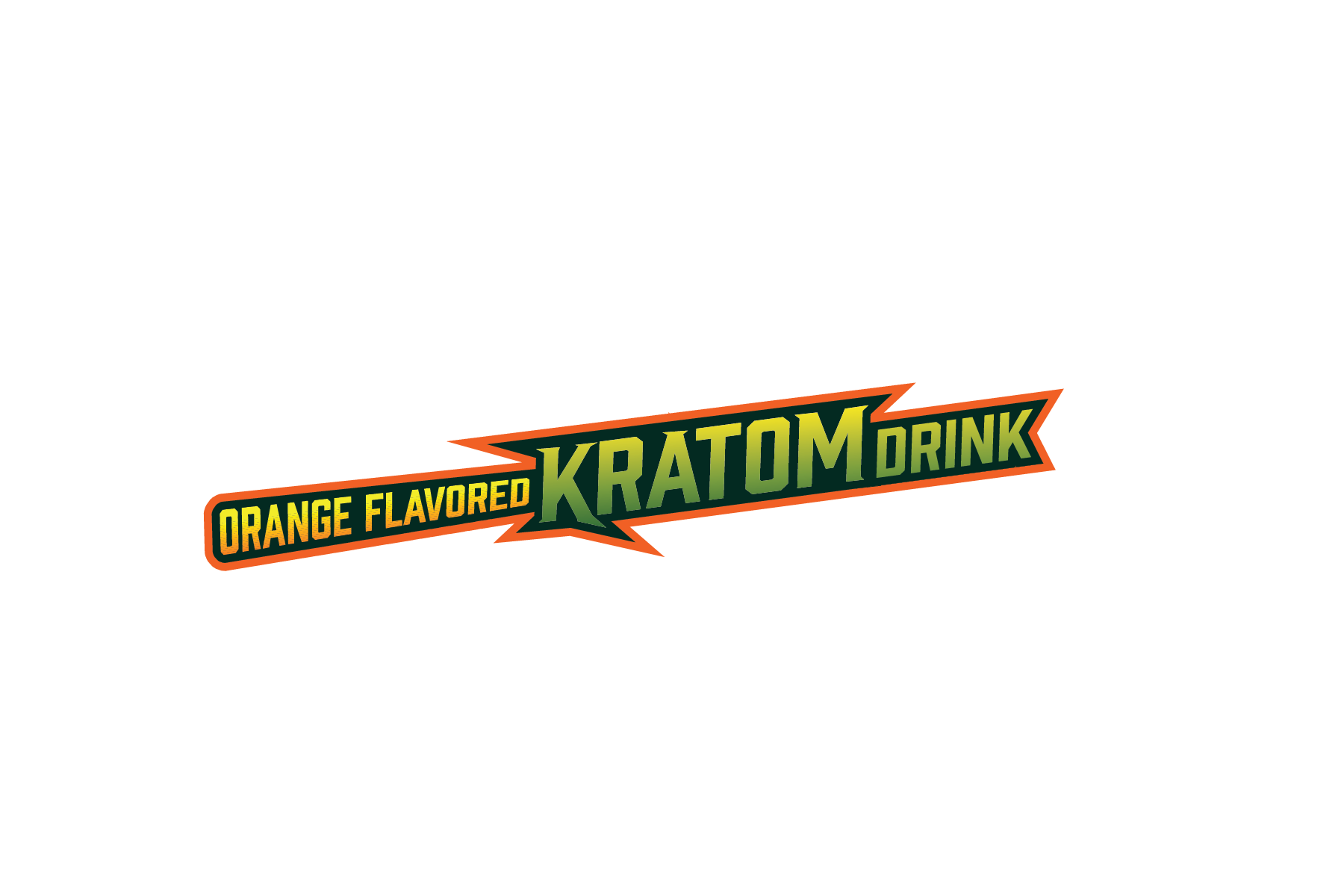 Orange flavored kratom drink